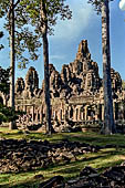 Angkor Thom - Bayon temple, general view from East 